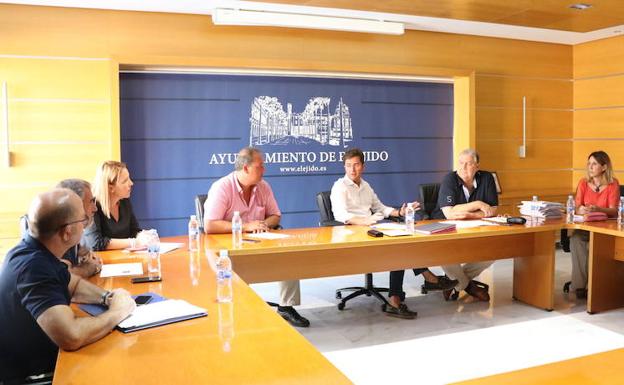 La Junta de Gobierno Local celebrada ayer en el Ayuntamiento de El Ejido.