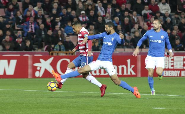 Encuentro ante el Almería. /A. AGUILAR