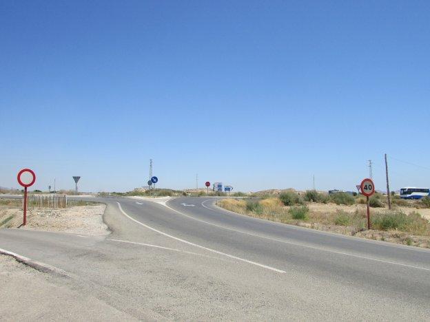 Cruce entre Vera y Cuevas del Almanzora visto desde la localidad veratense.
