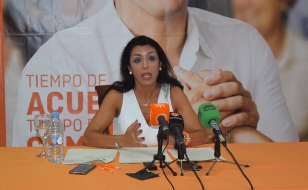 Marta Bosquet en rueda de prensa.