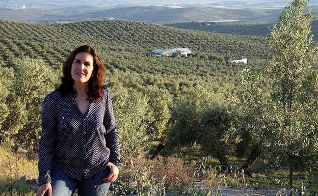 María Molero Villar en la finca de Cortijo Spiritu_Santo.