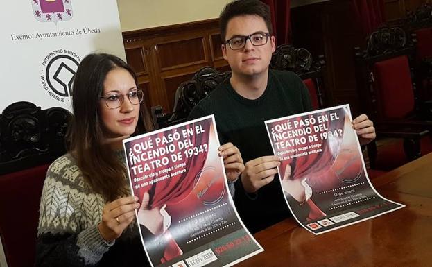 Fátima García y Francisco Lozano en la presentación./