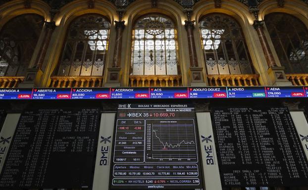 Bolsa de Madrid.