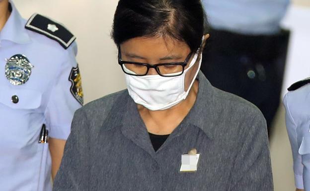 Choi Soon-sil, conocida como la 'Rasputina'.