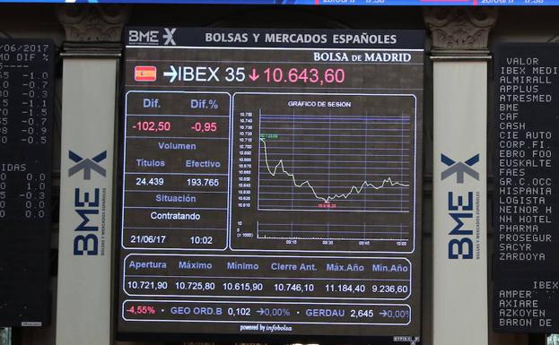 La Bolsa de Madrid./Efe