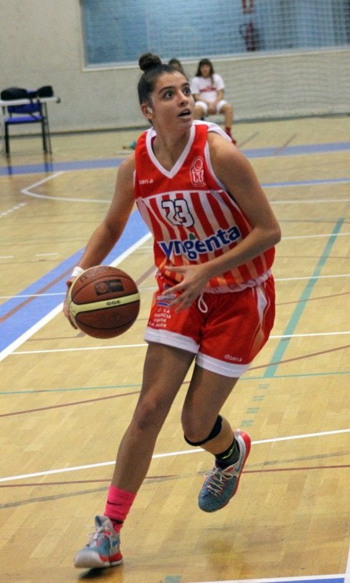 María González, durante un encuentro.