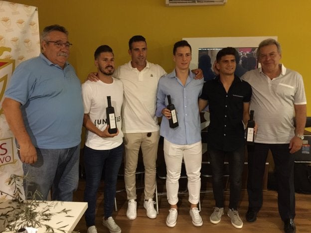 Marcial Sánchez, Paco Sutil, Toni García, Adri Ruiz, Bebo y Antonio Martínez./IDEAL