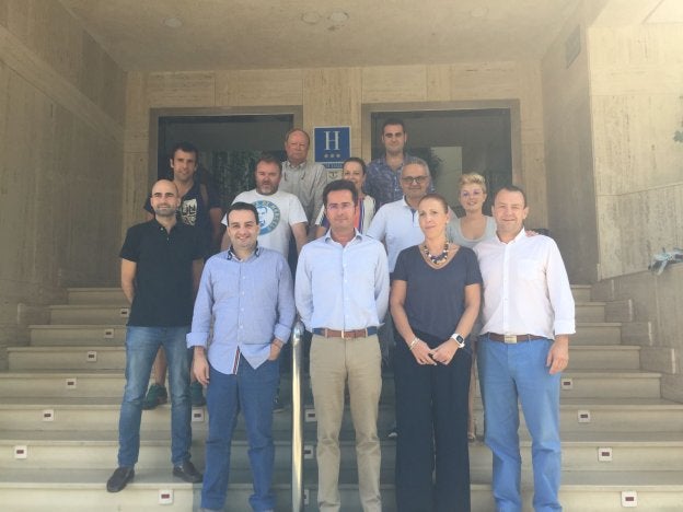 Los miembros del jurado, tras la reunión de trabajo en la que se decidieron los ganadores de los diferentes premios.