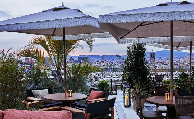 Panorámica de Barcelona desde la terraza de un hotel./R. C.