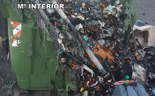 Detenido el presunto autor de la quema de siete contenedores en el Poniente almeriense