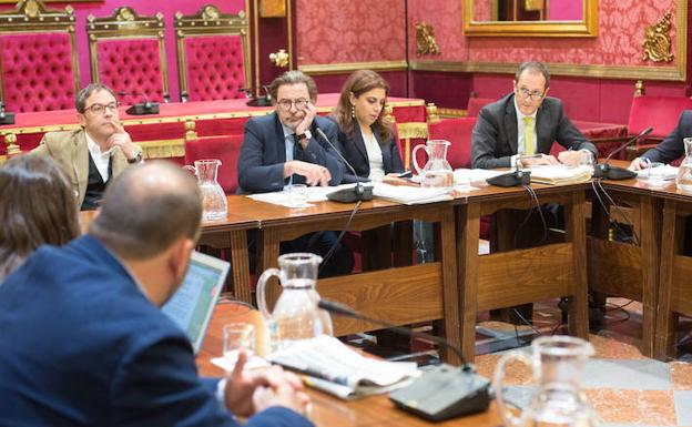 Imagen de una comisión de Economia en el Ayuntamiento de Granada/A. Aguilar