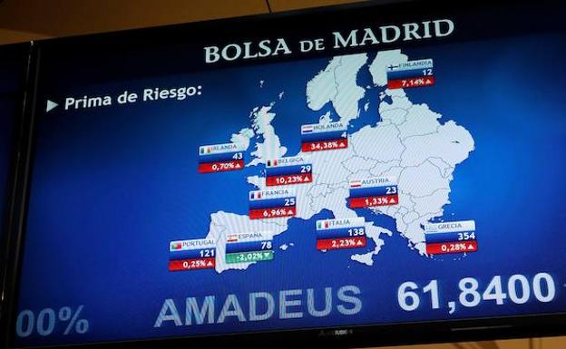 Rincón de la Bolsa de Madrid. /Chema Moya (Efe)