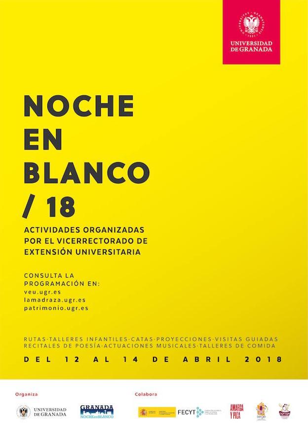 Así será la Noche en Blanco 2018 en la UGR