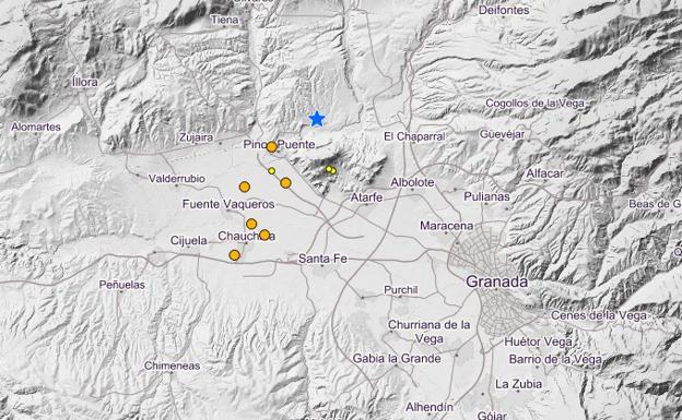 16 terremotos sacuden Granada y sus pueblos en menos de tres horas