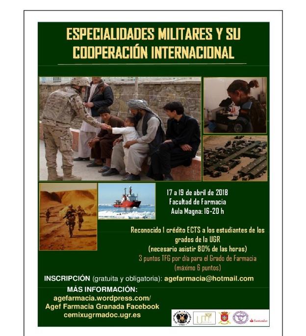 Comienzan las Jornadas 'Especialidades Militares y su Cooperación Internacional' en la UGR