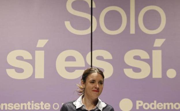 La ministra de Igualdad, Irene Montero/FOTO: EP | VÍDEO: R.C.