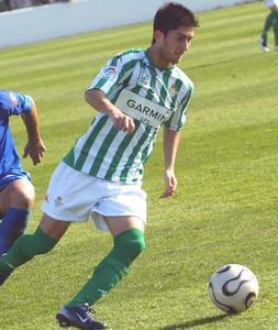Fran Machado en un partido con el Betis B. IDEAL/