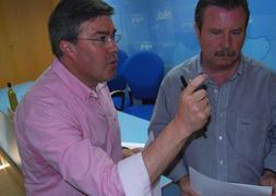 José Enrique Fernández de Moya, tras la rueda de prensa/