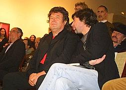 Enrique Morente y Joaquín Sabina, juntos en un acto hace unos años. / IDEAL/
