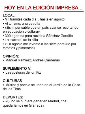 Hoy, 30 de agosto, en la edición impresa de IDEAL