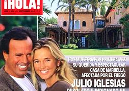 Julio Iglesias muestra su casa de Ojén que no estuvo afectada por el fuego (foto)