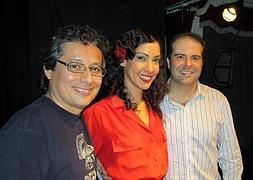 W. Ventosilla, X. Cintrón y Antonio C. Morón, tras el estreno de La herencia de la desidia en Nueva Yorkxx. :: IDEAL/