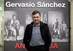 Gervasio Sánchez, ayer, en el Centro Andaluz de la Fotografía. :: EFE/