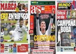 Cristiano Ronaldo, Neymar y Messi comparten protagonismo en la prensa
