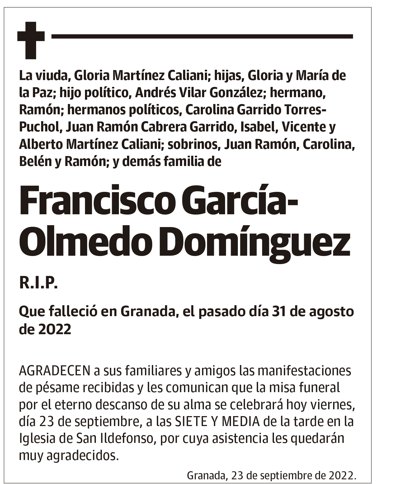 Francisco García-Olmedo Domínguez