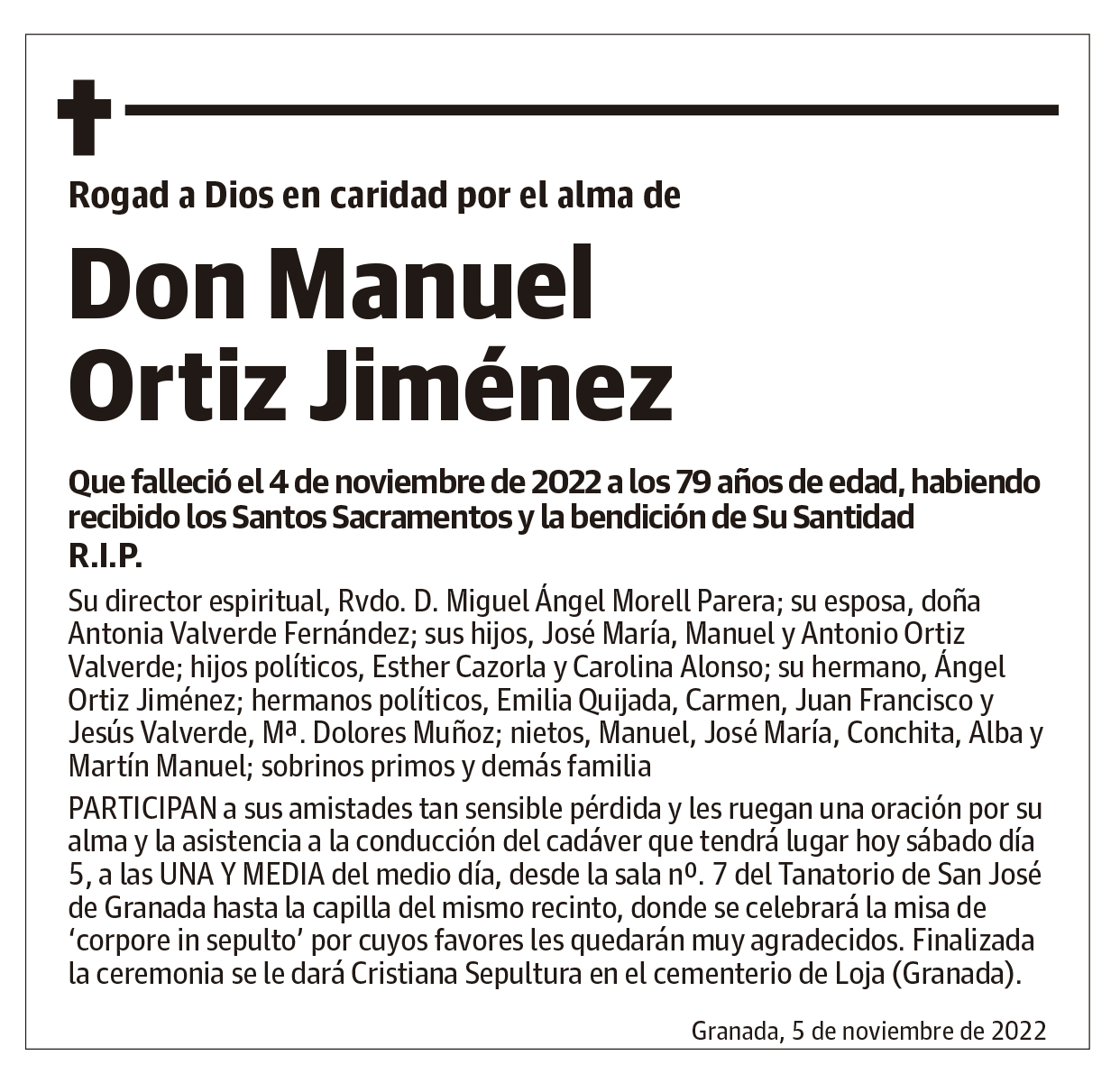 Don Manuel  Ortiz Jiménez