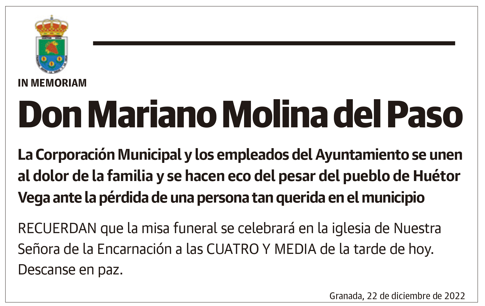 Don Mariano Molina del Paso