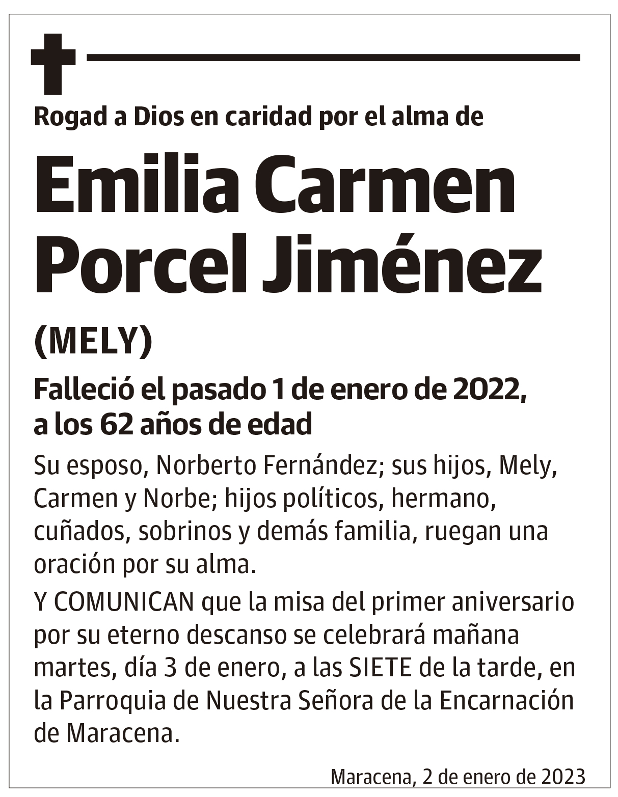 Emilia Carmen Porcel Jiménez