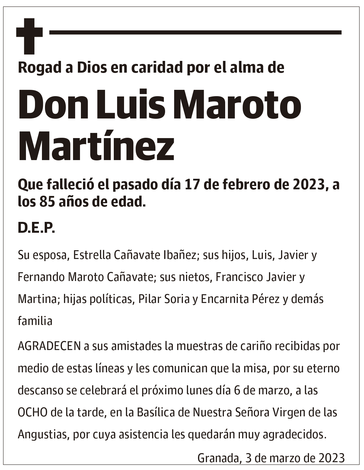 Don Luis Maroto Martínez