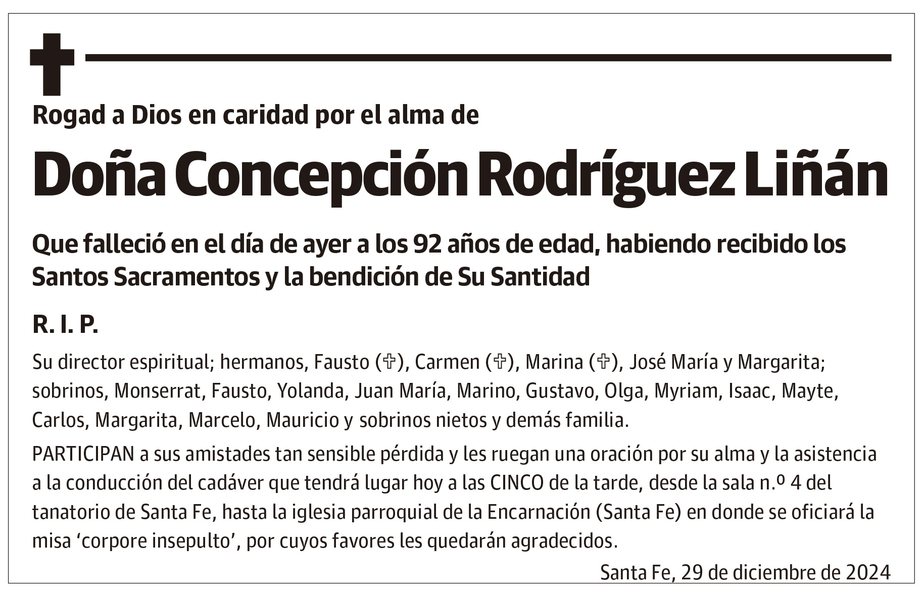 Doña Concepción Rodríguez Liñán