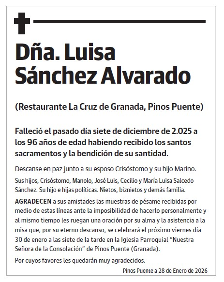 Dña. Luisa  Sánchez Alvarado
