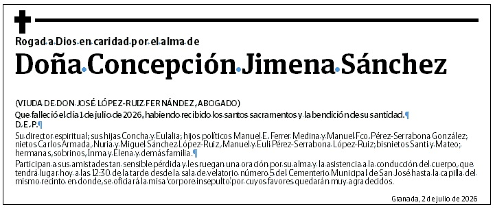 Doña Concepción Jimena Sánchez