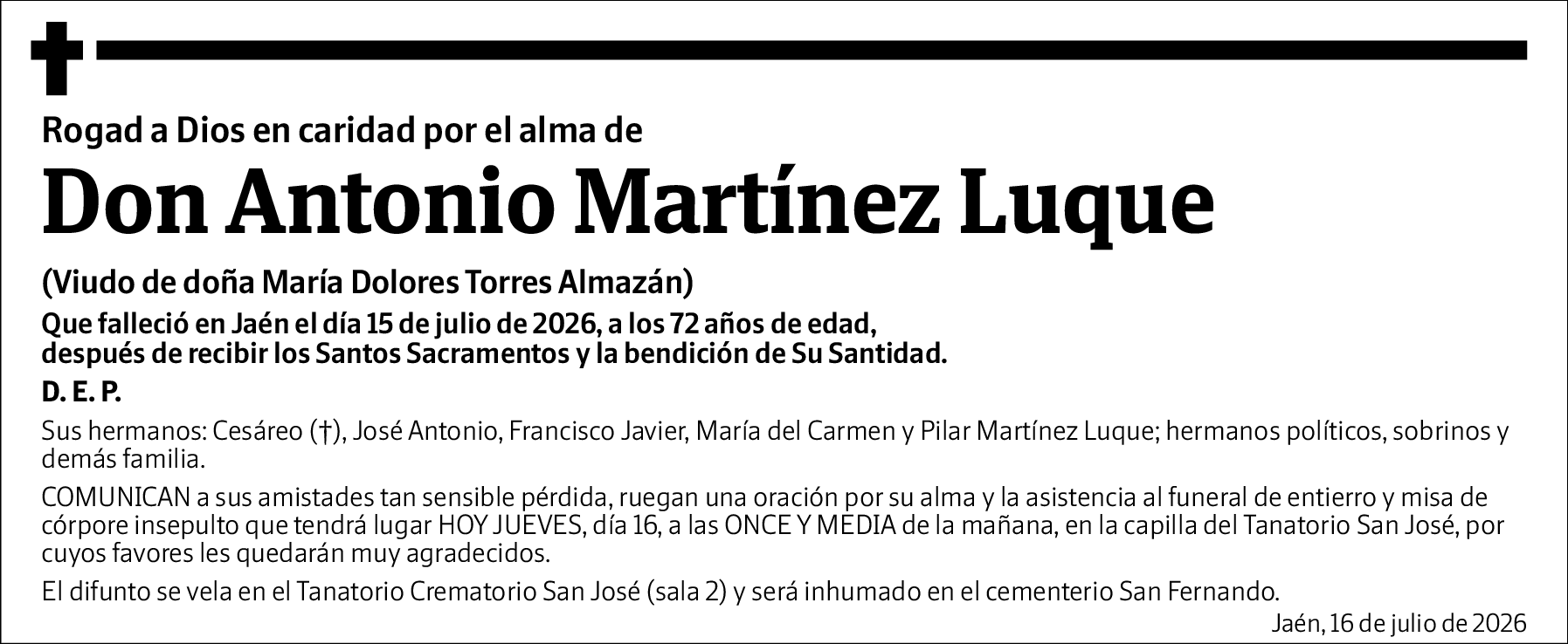 Antonio Martínez Luque