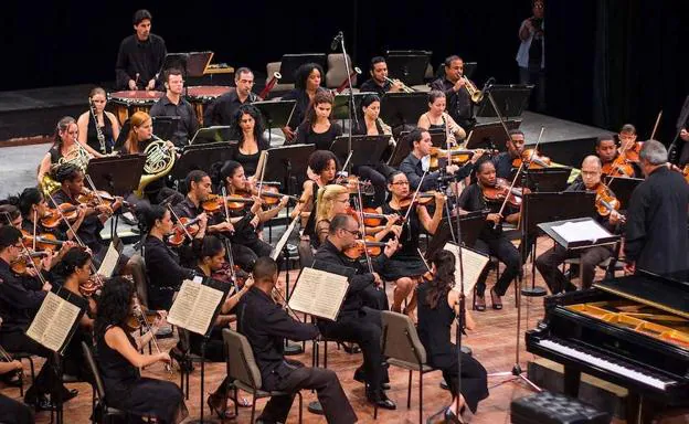 La Orquesta Sinfónica Nacional de Cuba./