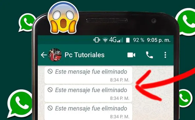 Leer mensajes borrados de whatsapp