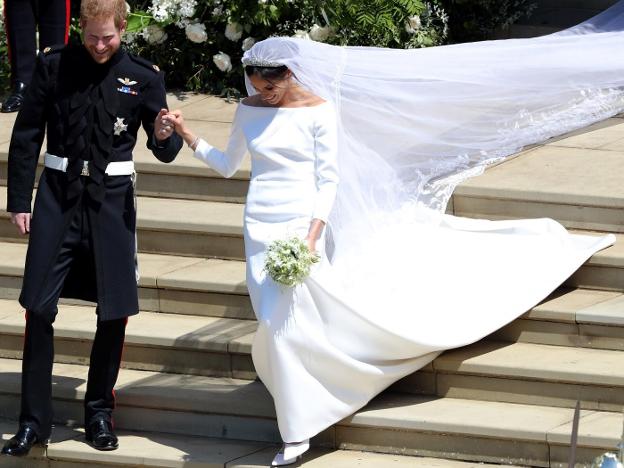 el secreto de la diseñadora que hizo el vestido de novia de meghan