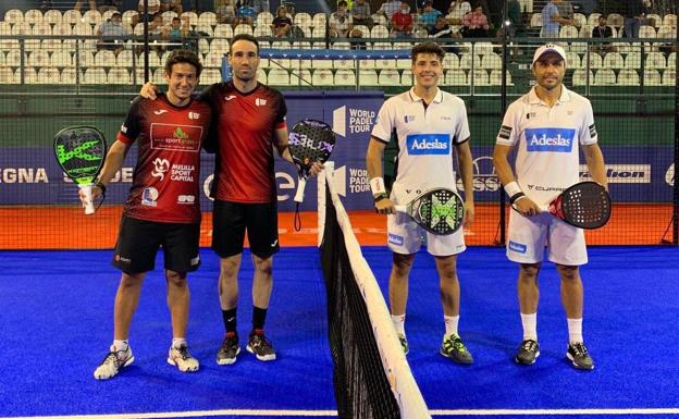 Javi Ruiz y Uri Botello posan antes de jugar la final. /WPT