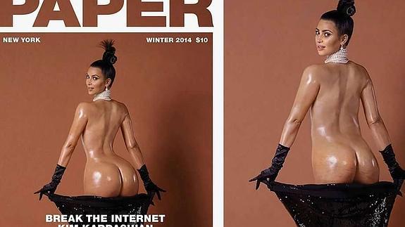 Kim Kardashian Se Publica La Famosa Foto Del Culo Desnudo Sin Retocar Ideal