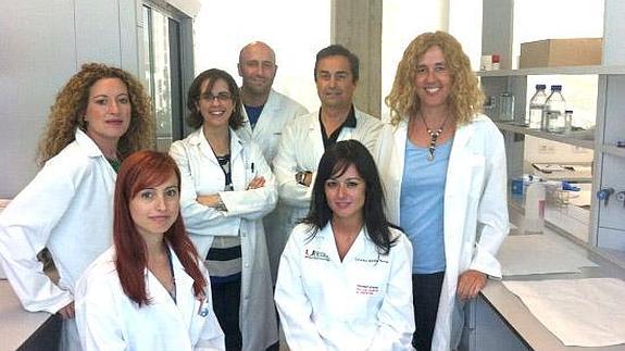 Parte del grupo de investigación de Juan Antonio Marchal /